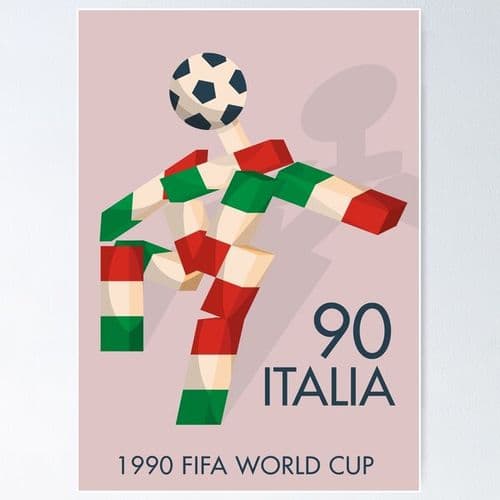Afiche del Mundial 1990