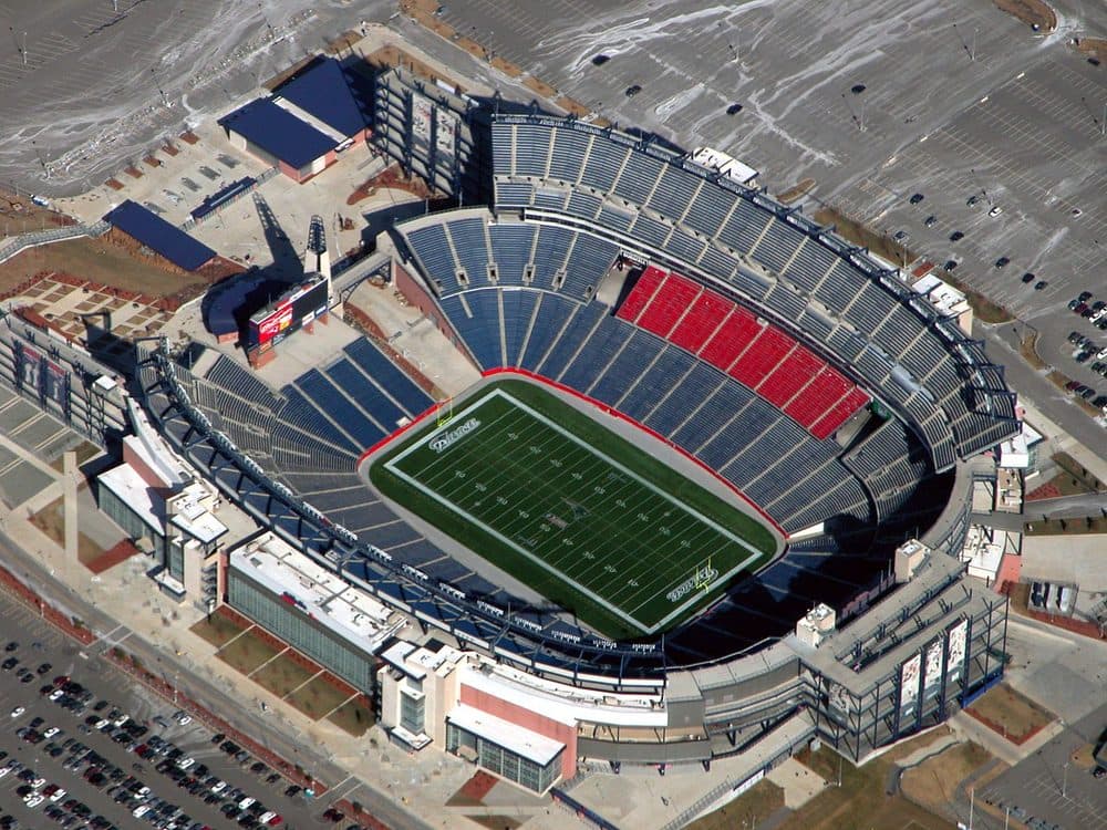 Vista cenital del estadio en Foxborough