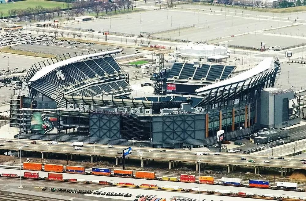 Vista aerea del Lincoln Financial Field